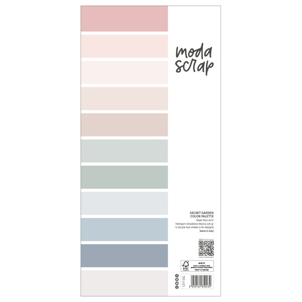 MODASCRAP COLOR PALETTE - SECRET GARDEN 6X12