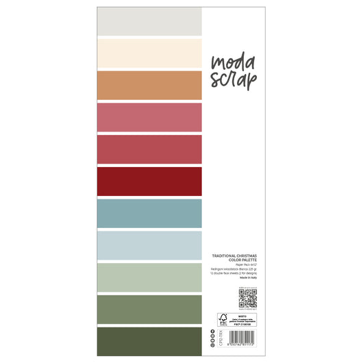 MODASCRAP COLOR PALETTE - TRADITIONAL CHRISTMAS 6X12