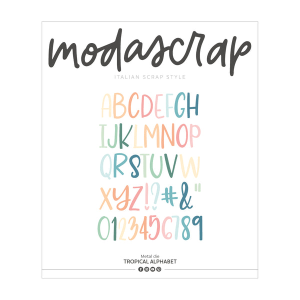 MODASCRAP FUSTELLA - TROPICAL ALPHABET