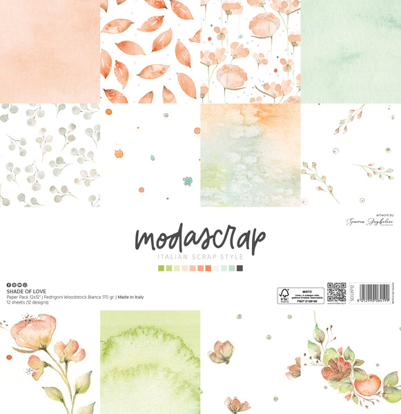 MODASCRAP - PAPER PACK SHADES OF LOVE 12x12