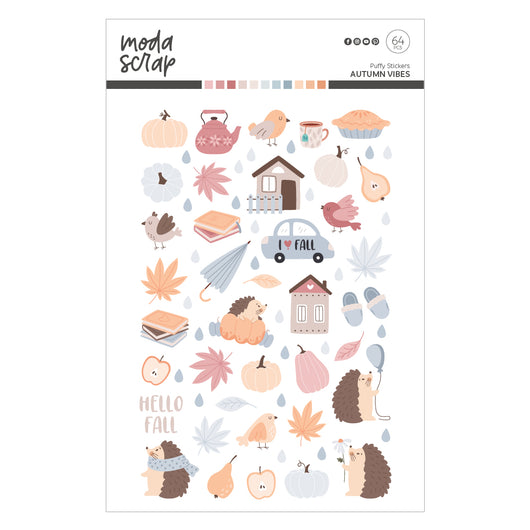 MODASCRAP - PUFFY STICKERS - AUTUMN VIBES