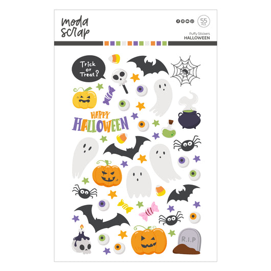 MODASCRAP - PUFFY STICKERS - HALLOWEEN