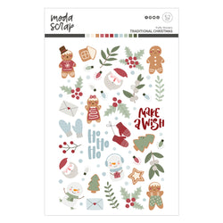 MODASCRAP - PUFFY STICKERS - TRADITIONAL CHRISTMAS